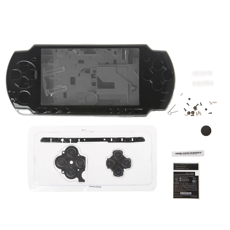 1Set Celotno Ohišje Lupino Primeru Zajema Zamenjavo z Gumbom Komplet Za Sony PSP 2000 Konzole