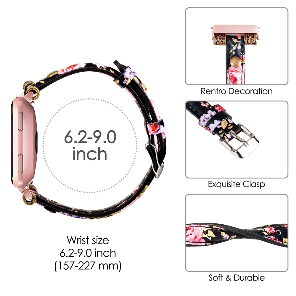 2019 Moda Za Ženske Zamenjava Watch Pasu Usnje Zapestje Watchband Trak Zapestnica Pasu Za Fitbit Obratno Lite Watch Manžeta