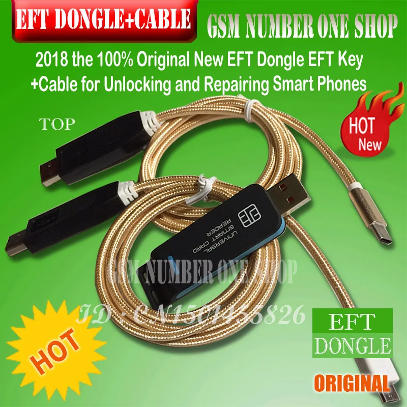 2020 izvirno novo EFT DONGLE IN 2 V 1 KABEL SET / eft ključ EFT Tipko + 2 v 1 kabel za Odklepanje in Popravila Pametnih Telefonov