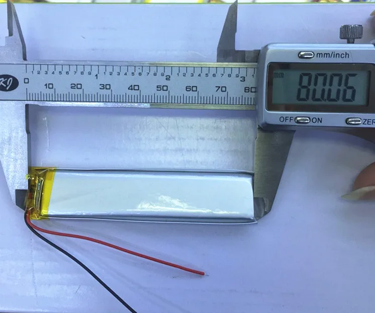 3,7 V litij-polimer baterija 602080 GPS snemalnik snemalnik pero nosljivi elektronske opreme Polnilne Li-ion Celice