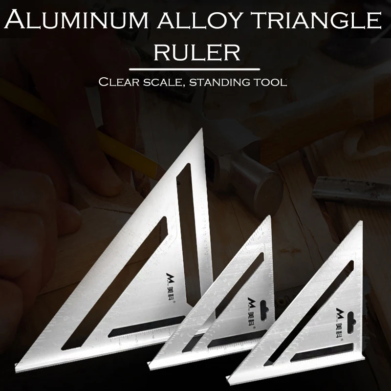 30 cm Novega Aluminij Zlitine Hitrost Kvadratnih Strešne kritine Trikotnik Kota Merilnikom. Poskusite Kvadratnih tesarski Merjenje Postavitev Orodje