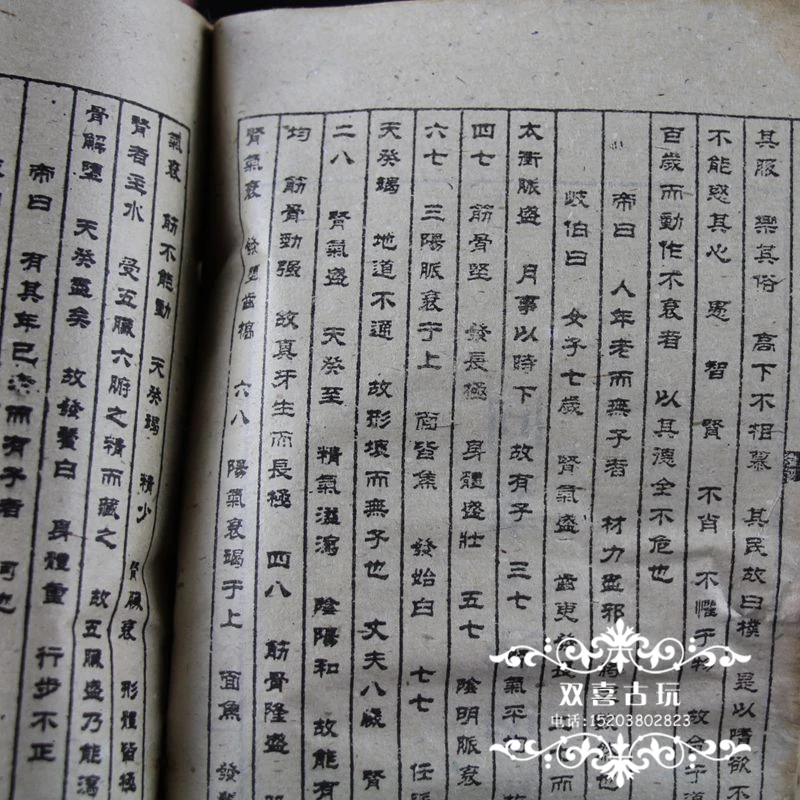 44 KOS Znane starodavne Kitajske klasike Medicine knjige - zdravstvene klasična rumena cesar