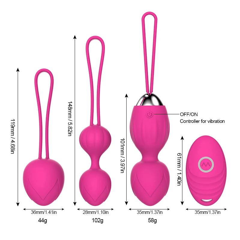 4pcs Vaginalne Zaostritev uresničevanje Keglove kroglice 10 Hitro Vibrira jajca Smart ljubezen žogo Klitoris Vibrator Odraslih Erotično sex igrače za Ženske