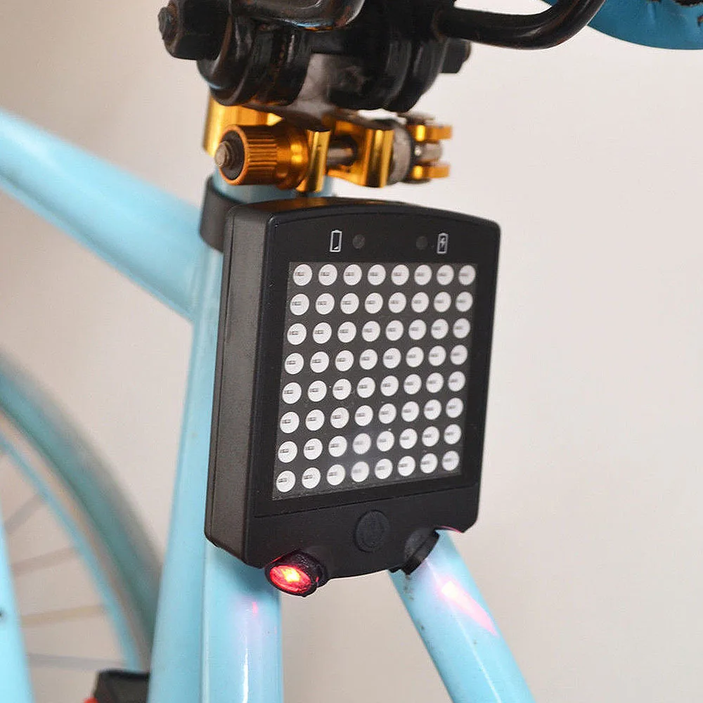 64 LED USB Izposoja Auto Svetlobni Indikator Smeri Zadnje Luči Varnost opozorilna Lučka Za na Prostem Kolesarska Nova