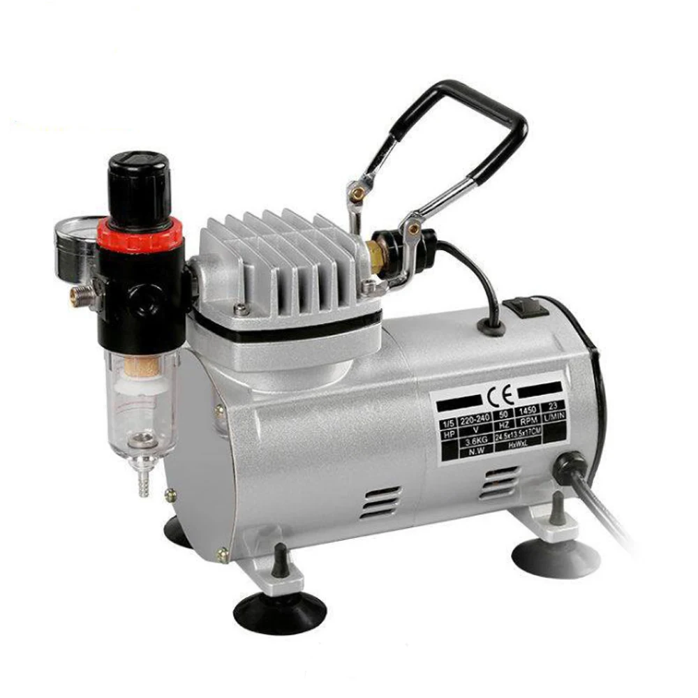 AC-18 Serije Power Tools Prenosni Airbrush Spray Mini Kompresor za Zrak Strokovno Težo Vir Dual-Akcijski Batni Kompresor za Zrak