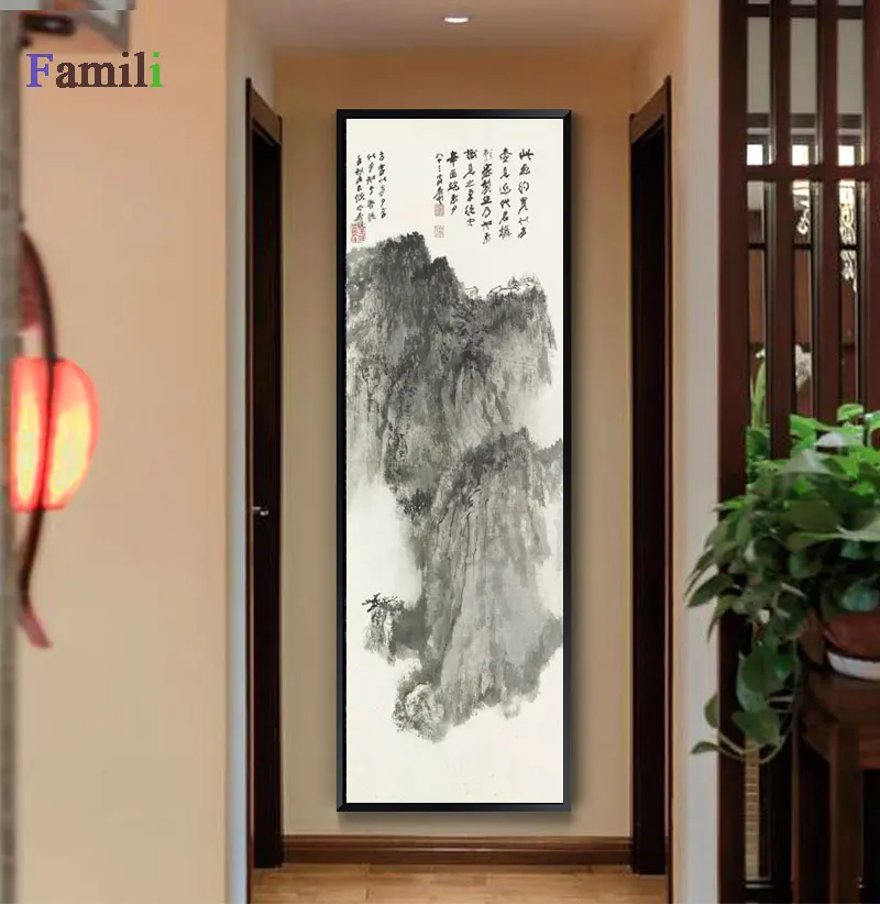 Affiche Letnik Platno Slikarstvo Zhang Daqian Stenskih slikah, za dnevno Sobo Plakate in grafike Doma Dekoracijo