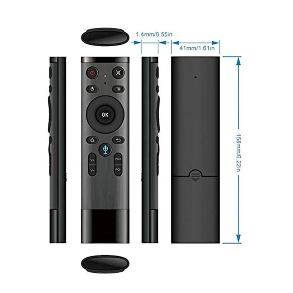 Air Miška Bluetooth Telefonski Daljinski upravljalnik za Smart TV Android Box IPTV Brezžična 2.4 G 433 Mhz ONLENY 2,4 ghz - 2.4835 ghz 1set