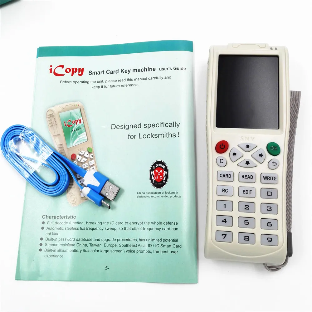 Angleški Različici Najnovejši iCopy 3 s Polno Dekodiranje Funkcijo za Pametno Kartico Ključne Pralni RFID, NFC, kopirni stroj IC/ID Reader/Writer Duplicator
