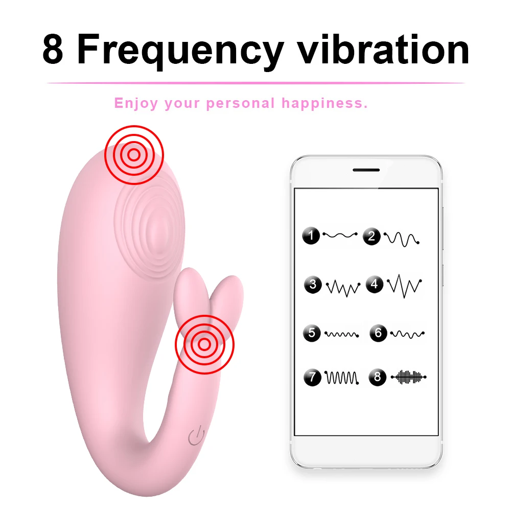 APLIKACIJO Bluetooth, Dildo, Vibrator Brezžični Vibracijske Hlačke Sex Igrače za Ženske G Spot Klitoris Stimulator 8 Načini Odraslih Igra, Seks Igrače