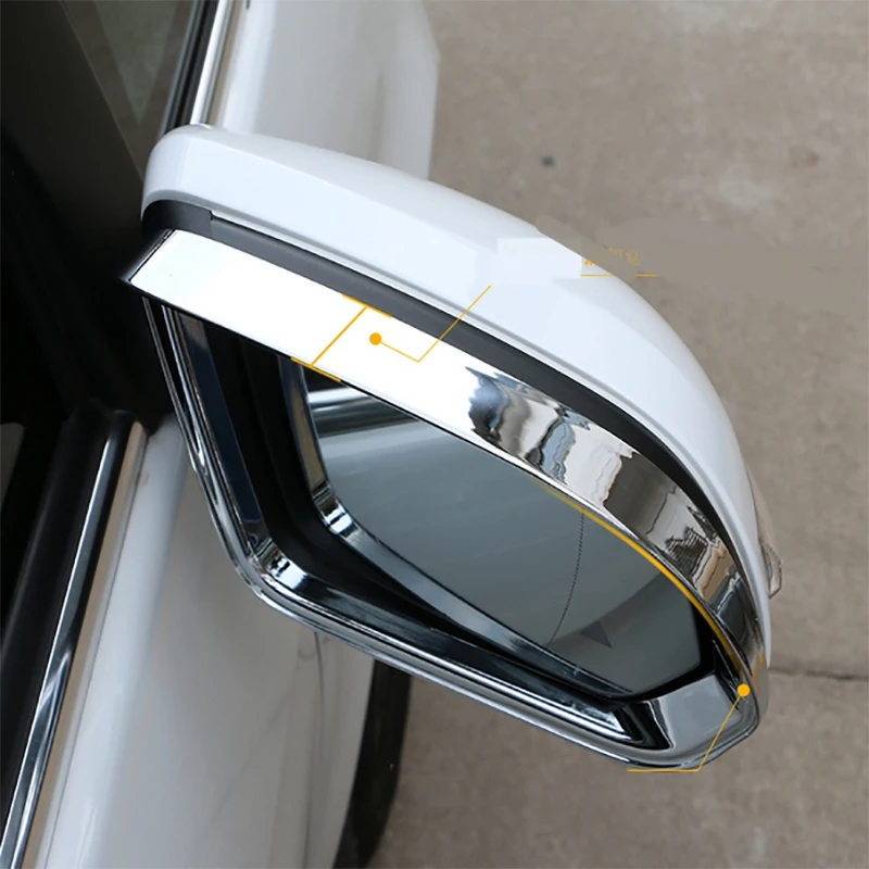 Avto ABS Styling Chrome Vrata Ogledalo Obrvi Okvir Pokrova Dekor Trim Fit za Mercedes-Benz Vito-2018