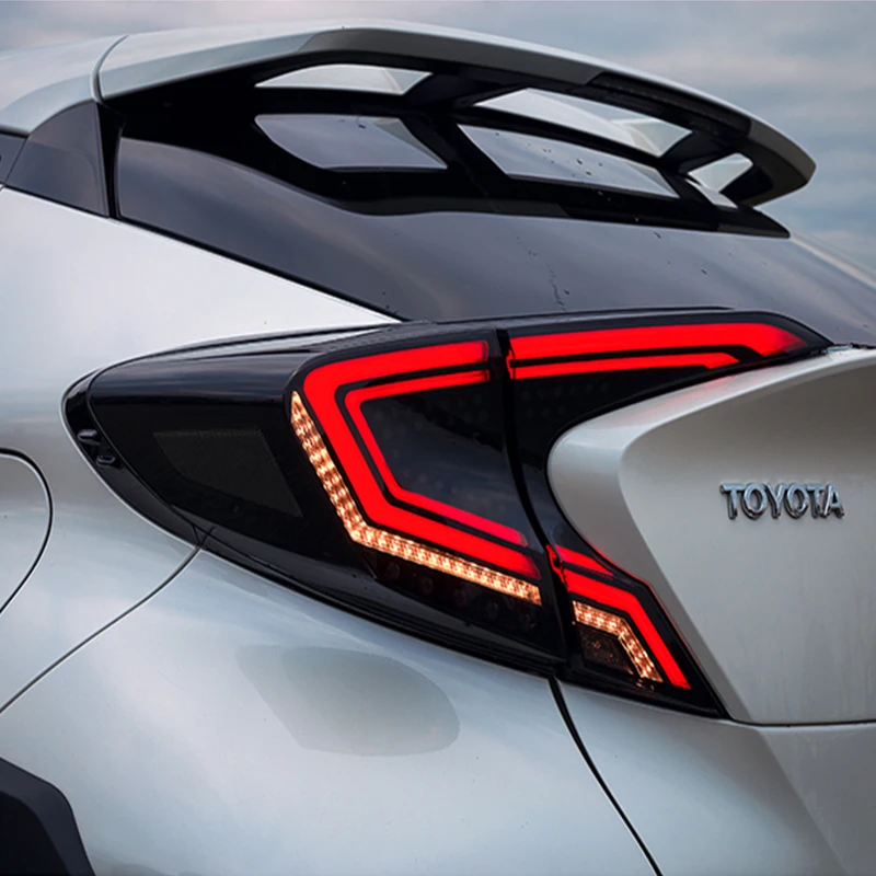 Avto Styling Rep Lučka za Toyota CHR Rep Svetlobe 2018-2019 CHR LED Zadaj Lučka DRL Dinamičnih Signalov Zavore auto Dodatki