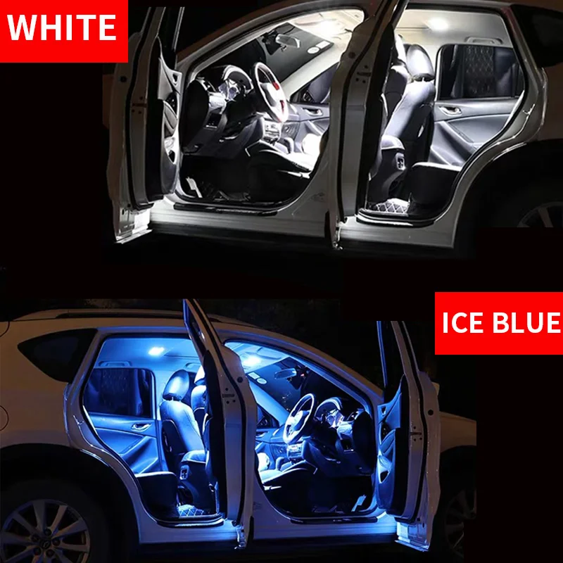 Bel Avto Dodatki Notranjost, LED Žarnice Paket Komplet 12pcs Za obdobje 2007-2013, Toyota Camry T10 31MM Zemljevid Dome Prtljažnik, Svetilke