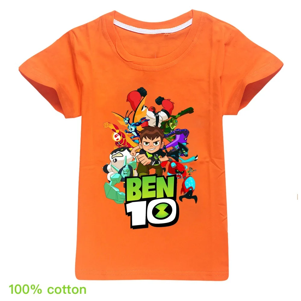 Ben10 O-Vratu Risanka Baby Boy Oblačila Moda Bombaž Dekleta Vrhovi Božič Srajce Unisex Evropski in Ameriški Stil T Shirt Nova