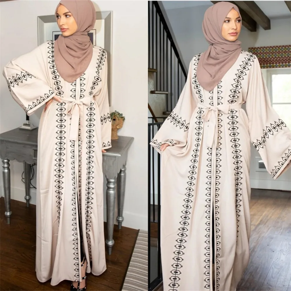 Blagovna Znamka Modnih Dubaj Abaya Muslimansko Obleko Trdna Plus Velikost Haljo Pletenje Dubaj Abaya Obleke Tam Kaftan Abaya Obleke Muslimansko Obleko