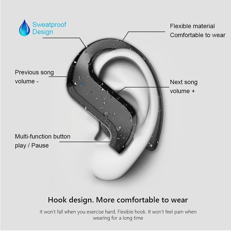 Brezžična tehnologija Bluetooth 5.0 Čepkov TWS IPX7 Vodotesne Slušalke Stereo Slušalke LED Digitalni Zaslon Prenosne Avdio Video Slušalke
