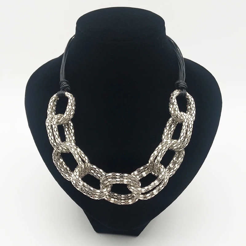 Dandie Eleganten kovinski verige ogrlice, rock 'n' roll žensko dodatki