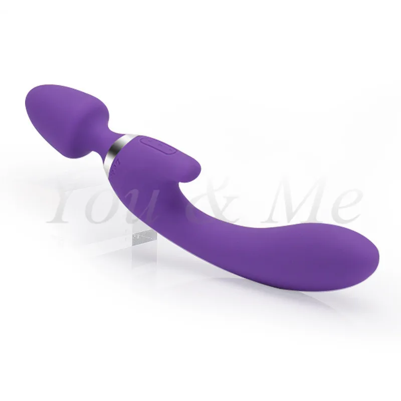 Dvojno AV Vibratorji Sex Igrače za Žensko USB Polnilne Čarobno Palico Massager G-Spot z vibriranjem Dildo Analni Vibrator Seks Odraslih Izdelka