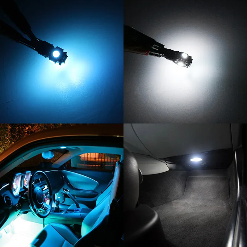 Edislight 15Pcs White Ice Blue LED Lučka Avto Žarnice Notranjost Paket Komplet Za 1993-1997 Toyota Land Cruiser Zemljevid Dome Vrata, Luč