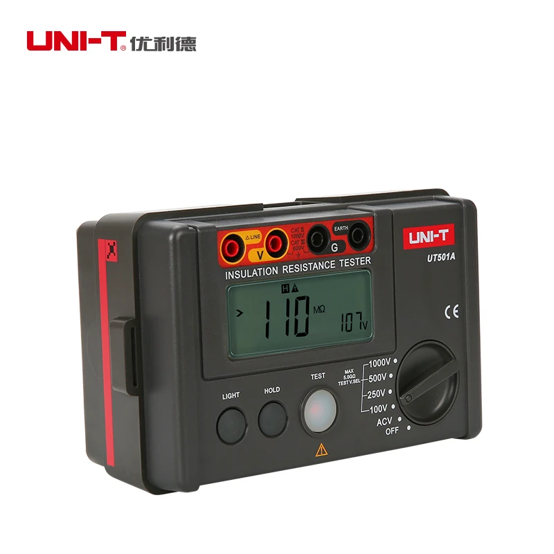 ENOTA UT501A Izolacijska Upornost Megohmmeter Voltmeter 1000V Test Neprekinjenosti Tester w/LCD Osvetlitev ozadja