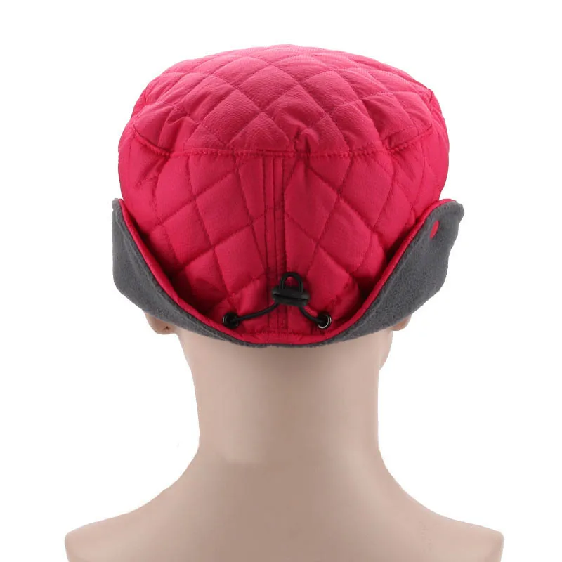 Fibonacci 2018 Nove moške ženske pozimi klobuk windproof windbreaker tkanine topla ušesa plus žamet debele baseball skp