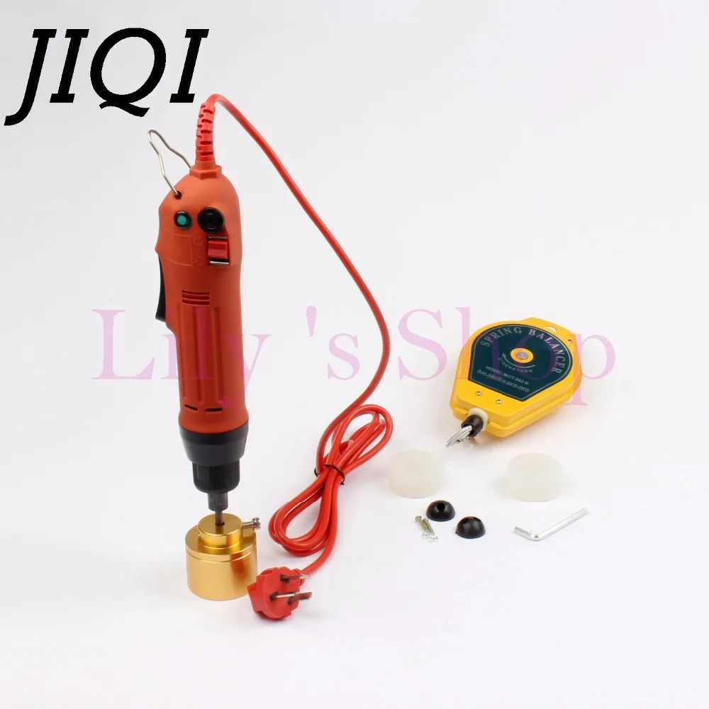 JIQI 110V/220V Električne Steklenico Omejitve Pralni Ročni Samodejni Embalaža Capper Kape Privijanje Zapiranje Pokrova Tightener 1-30MM EU