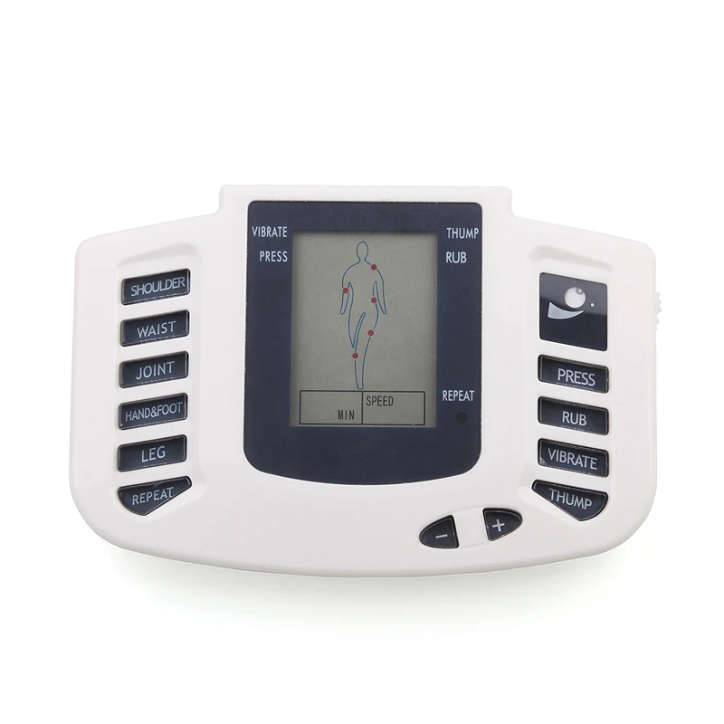 JR309 novi ruski ali angleški gumb Električni Stimulator za Celotno Telo, se Sprostite Mišice Terapija Massager,Utrip deset Akupunktura +16pads