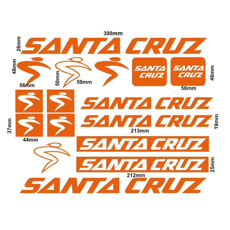Kolo okvir nalepke Santa cruz Kolesarske Nalepke Brezplačna dostava mtb kolesarske nalepke Vinyl nepremočljiva Cestno kolo pribor nalepke