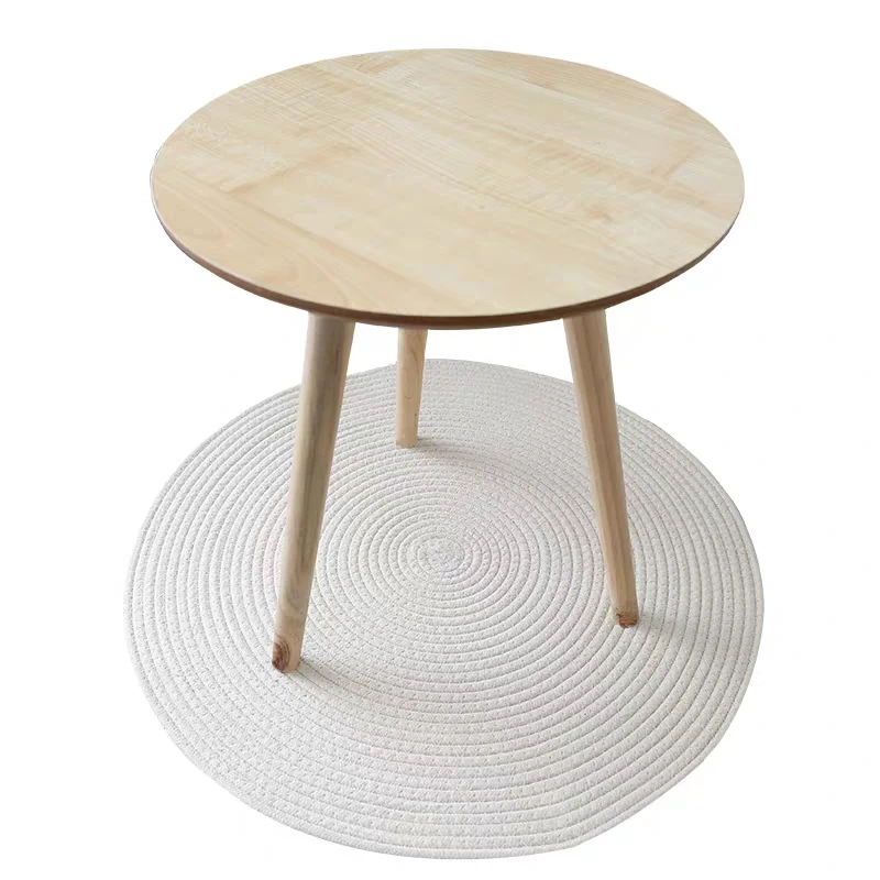 Krog oblikovan preprost stil trdna tla mat,velika velikost vrtljivi stol mat, dekoracijo, bež bela talna obloga