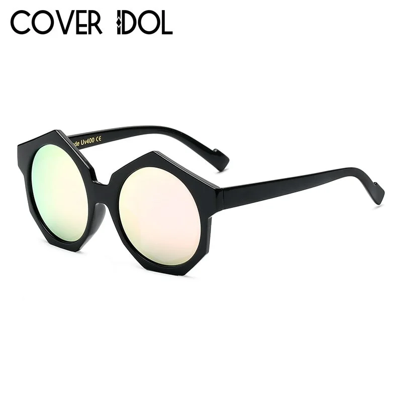 Kul Rave Party Fashion sončna Očala Za Moške in Ženske Krog Kota Oblikovalec Unisex sončna Očala UV400