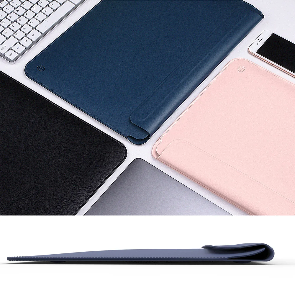 Laptop Torba za Nove 2016 2017 2018 2019 MacBook 12 13 15 Zraka Dotik ID / Pro Touch Bar ,PU Usnje Rokav Ultra-tanek Prenosnik Primeru