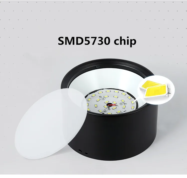 LED Zatemniti Strop Downlight SMD5730 5W7W12W18W 22w 24w AC85-265V Svetilke Razsvetljave v Zaprtih prostorih Spot