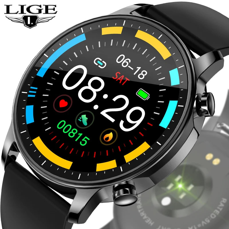 LIGE 2020 Nove Pametne Gledajo Moški Ženske Multi-funkcijo Način Šport Celoten Zaslon na Dotik Watch Srčni utrip Nepremočljiva Fitnes Pametno Gledati