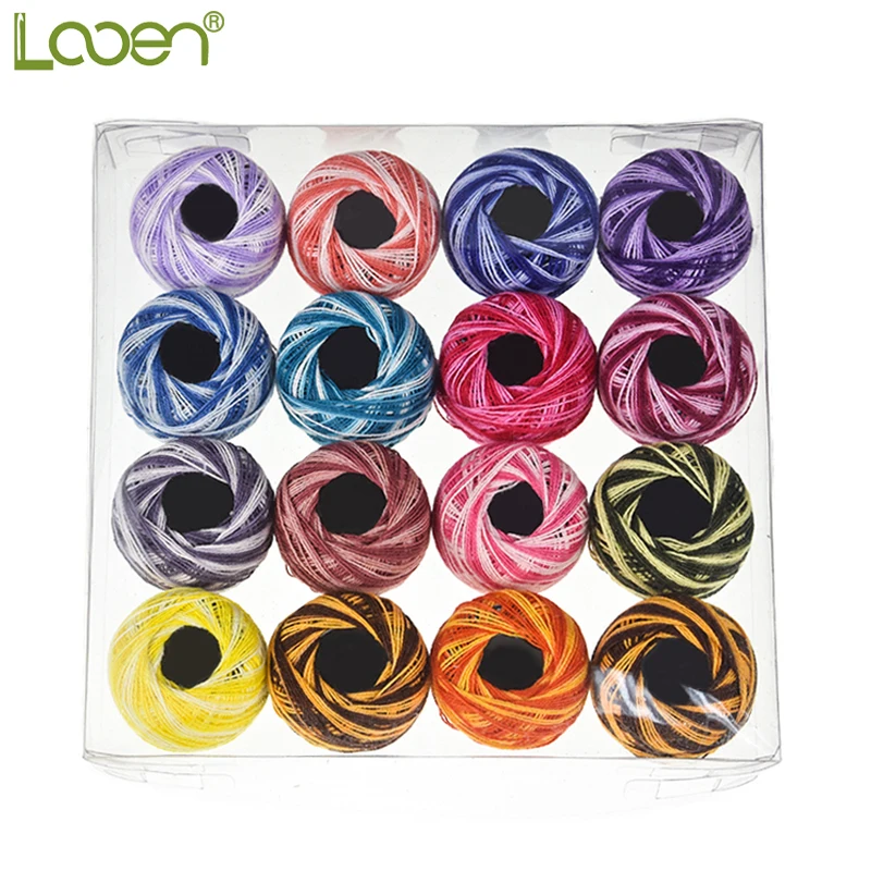 Looen Mix Barve 16 kos/škatla sukanec za Šivanje Vezenje Šivanje Niti Ročno Šivanje Poliestrskih Vlaken Niti Orodje, Šivalni Pribor