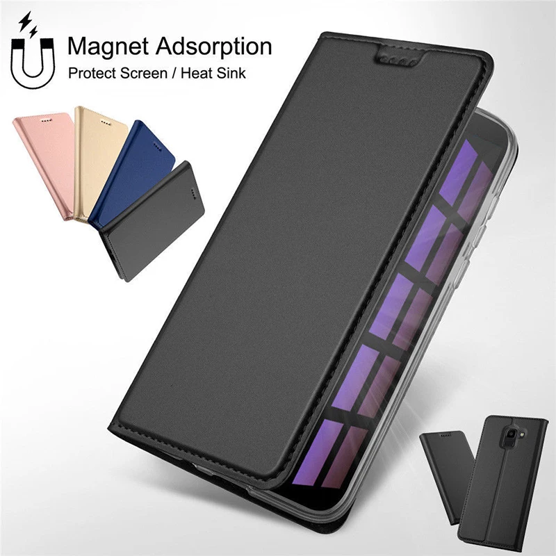 Magnetni Usnja Flip Book Primeru Telefon Za Xiaomi Mi A2 Lite A1 Držalo za Kartico Pokrov Za Redmi Opomba 7 5 6 Pro 5A Prime 4X 4 6A Plus