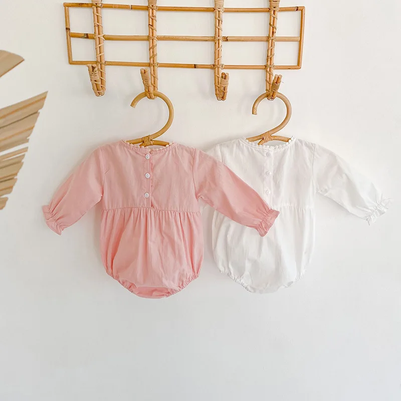 MILANCEL 2020 jeseni nov baby dekleta obleke vezenino dojenčka dekle baby bodysuit obleko čistega bombaža baby jumpsuit