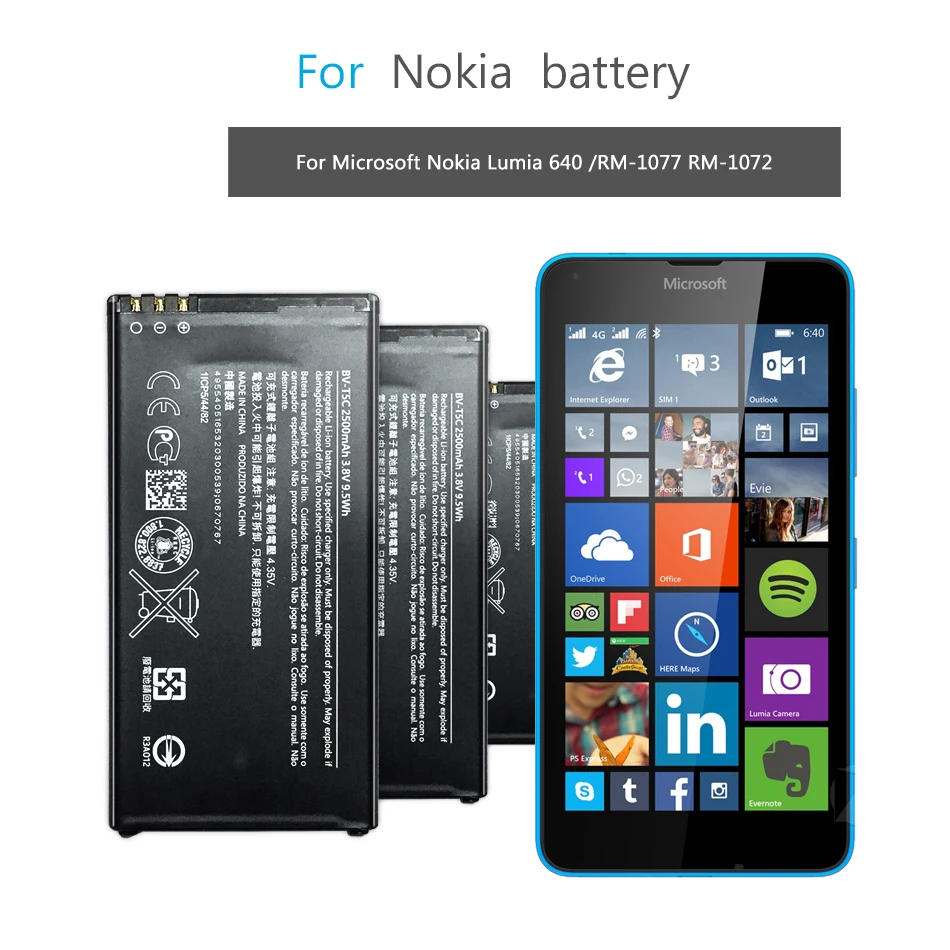 Mobilni Telefon Baterija Za Nokia, X, XL X2 X+ Plus X2DS RM 1061 1030 1013 1042 1061 Normandiji Batery BV 5S BV-5S BN-01 BN-02 MILIJARD 01/02