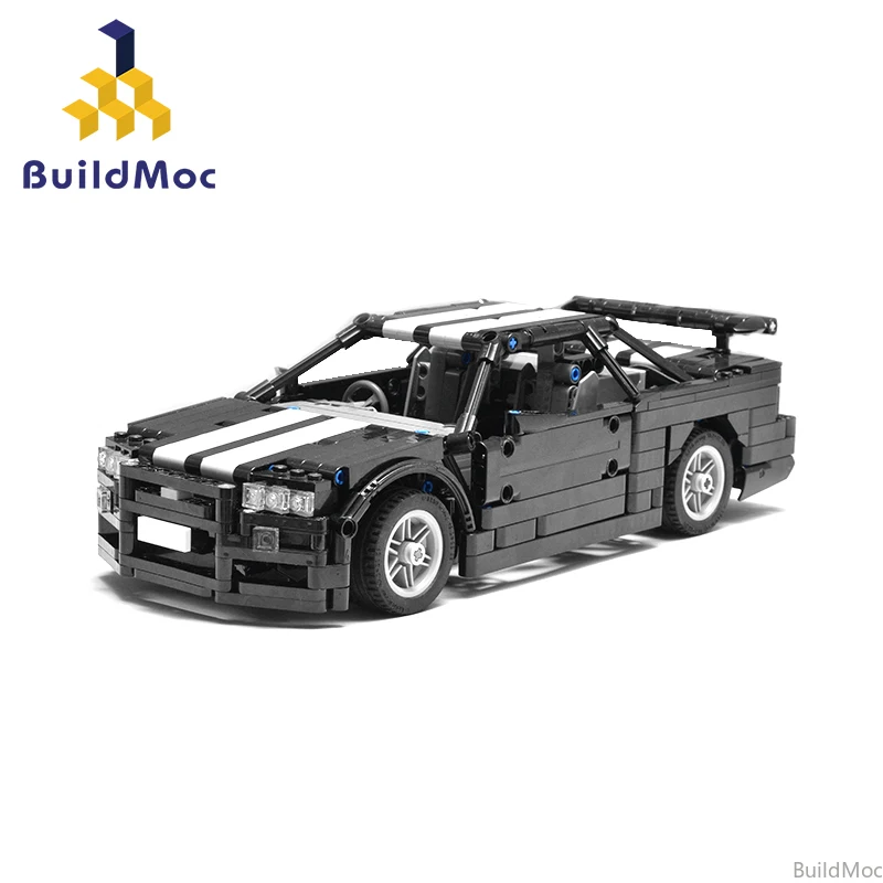 MOC Skyline R34 Vzdržljivostne športe avto gradnik Tehnične dirkalnika 23809 MOC Model Opeke Igrače za Fante