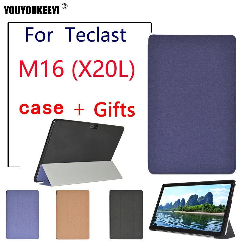 Najnovejši Stojalo Primeru za Teclast M16 11.6-inch tablet Flip Krat stojalo zalivu za teclast X20L Kaljeno steklo film za M16+pisalo