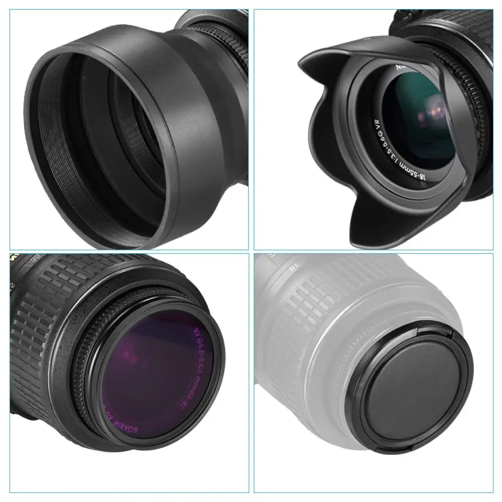 Neewer 52MM Mora Imeti Objektiv Filter Accessory Kit Za Canon,Nikon in Drugih Objektiv Kamere