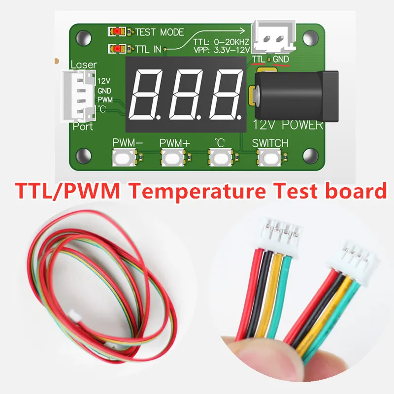 NEJE Temperature Test Odbor TTL PWM Tester za Laser Modul NEJE Dodatki