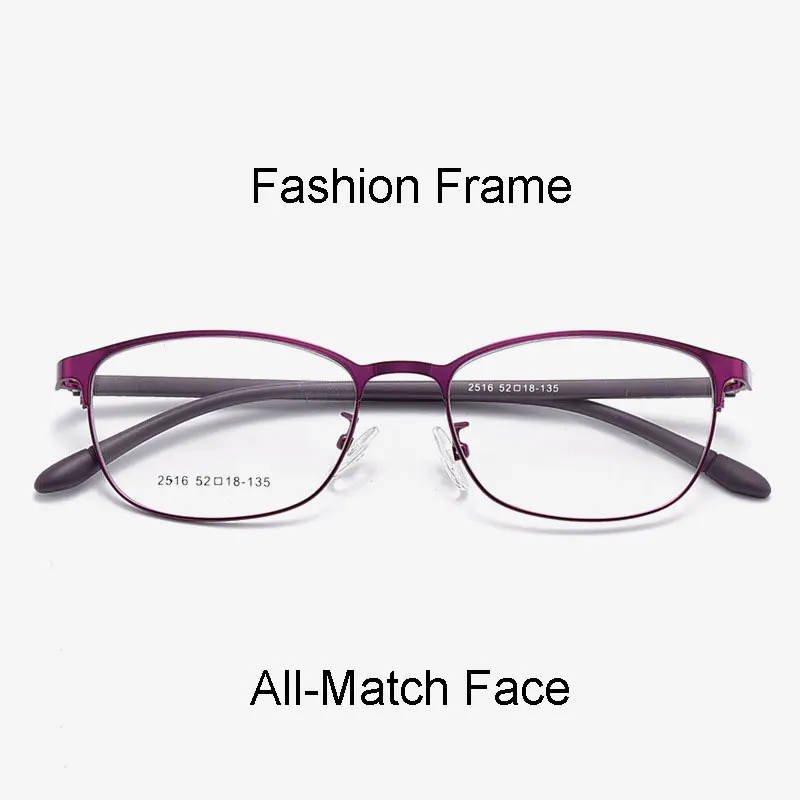 Nov Prihod Kovinskih Očal Okvir Pol Rim Poln Platišča Kratkovidan Očala s Spomladanski Tečaji Vroče Prodajo Žensk Slog