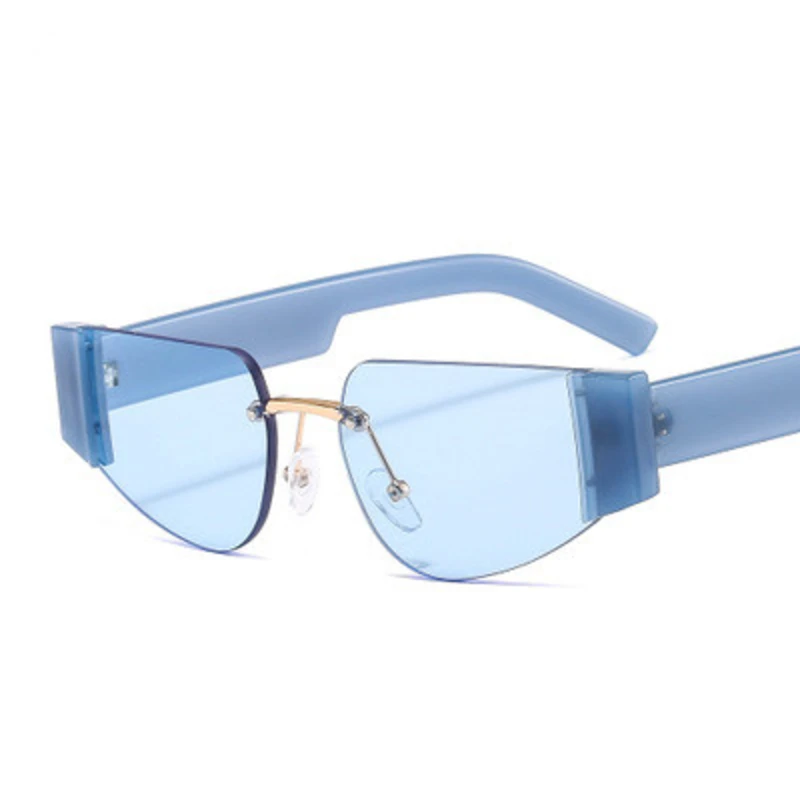 Nova Moda Rimless Majhen Okvir Sončna Očala Ženske 2020 Luksuzne Blagovne Znamke Ocean Leče, Sončna Očala Moških Trendy Edinstveno Očal, Črni Odtenki