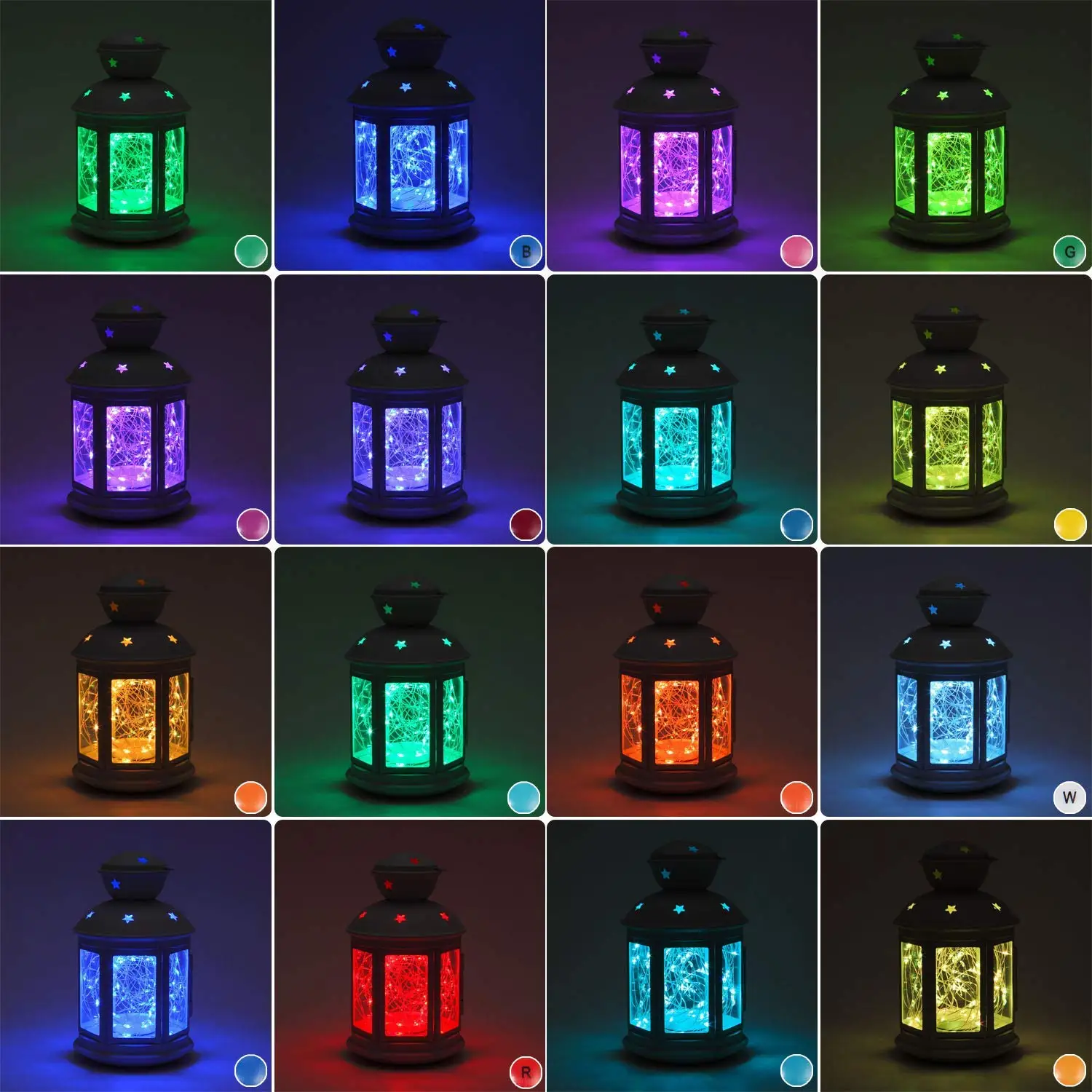 Nove Pravljice Garland RGB 16 Spreminjanje Barv Led Niz Luči 5m Baterije Daljinski upravljalnik Božič Prostem Dekor Stranko Poroko Svetilke