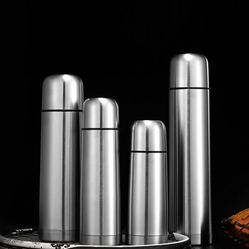 Novo dvoslojno Bullet Oblika Termovko iz Nerjavečega Jekla BPA Free Steklenico Vode, Vakuumsko Bučko Pijačo Steklenico Kave Vrč za Potovanja Pokal