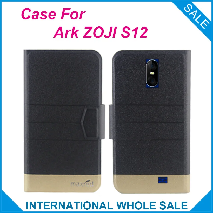 Original! Ark ZOJI S12 Primeru, 5 Barv Modno Razkošje Ultra-tanek Flip Usnje, usnjeni Zaščitni Pokrov za Ark ZOJI S12 Primeru Telefon