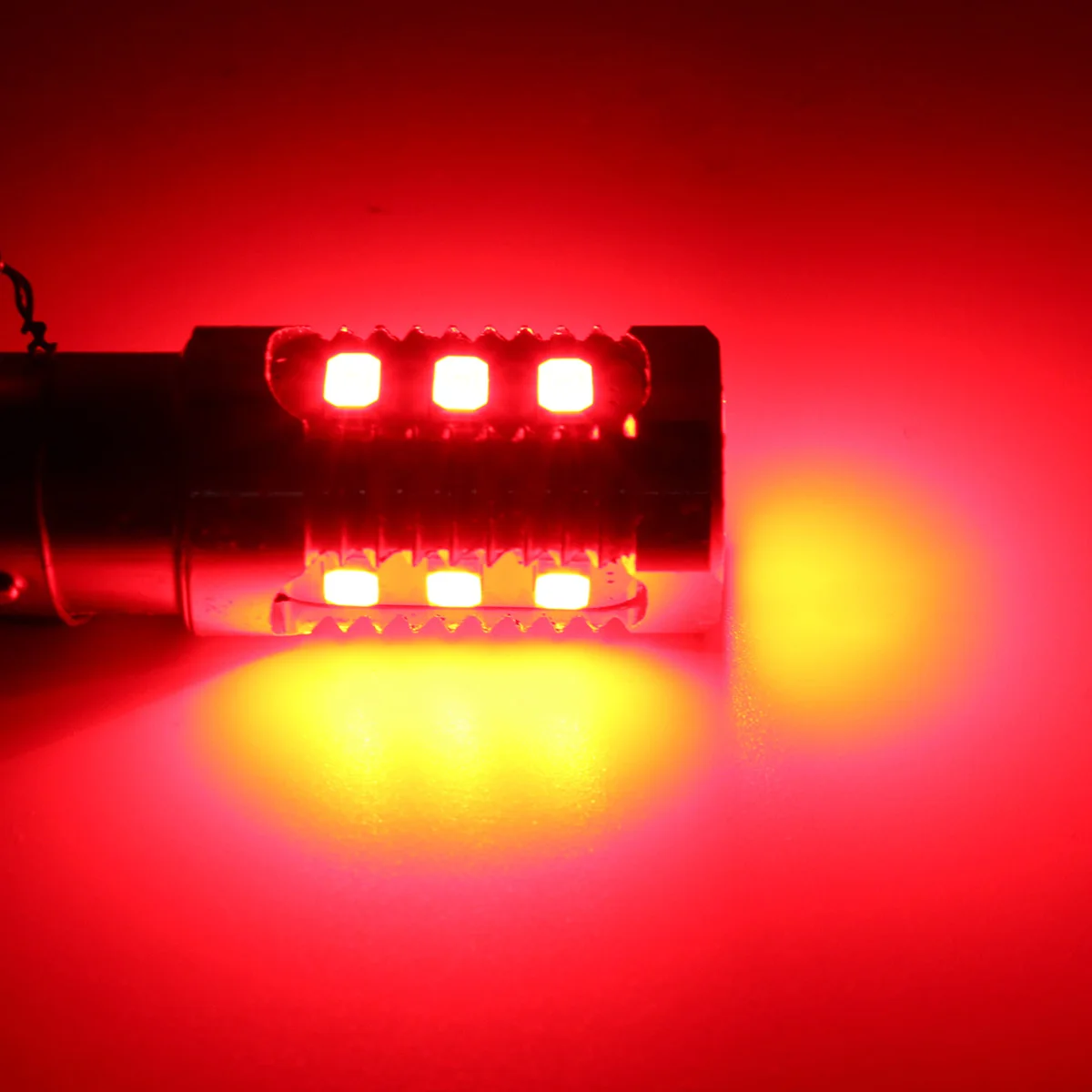 Par 12V LED Žarnice 1157 Avto Zadaj Zavorna Luč Povratne Backup Svetilk, Utripajoče Blinker Rdeča, Univerzalna