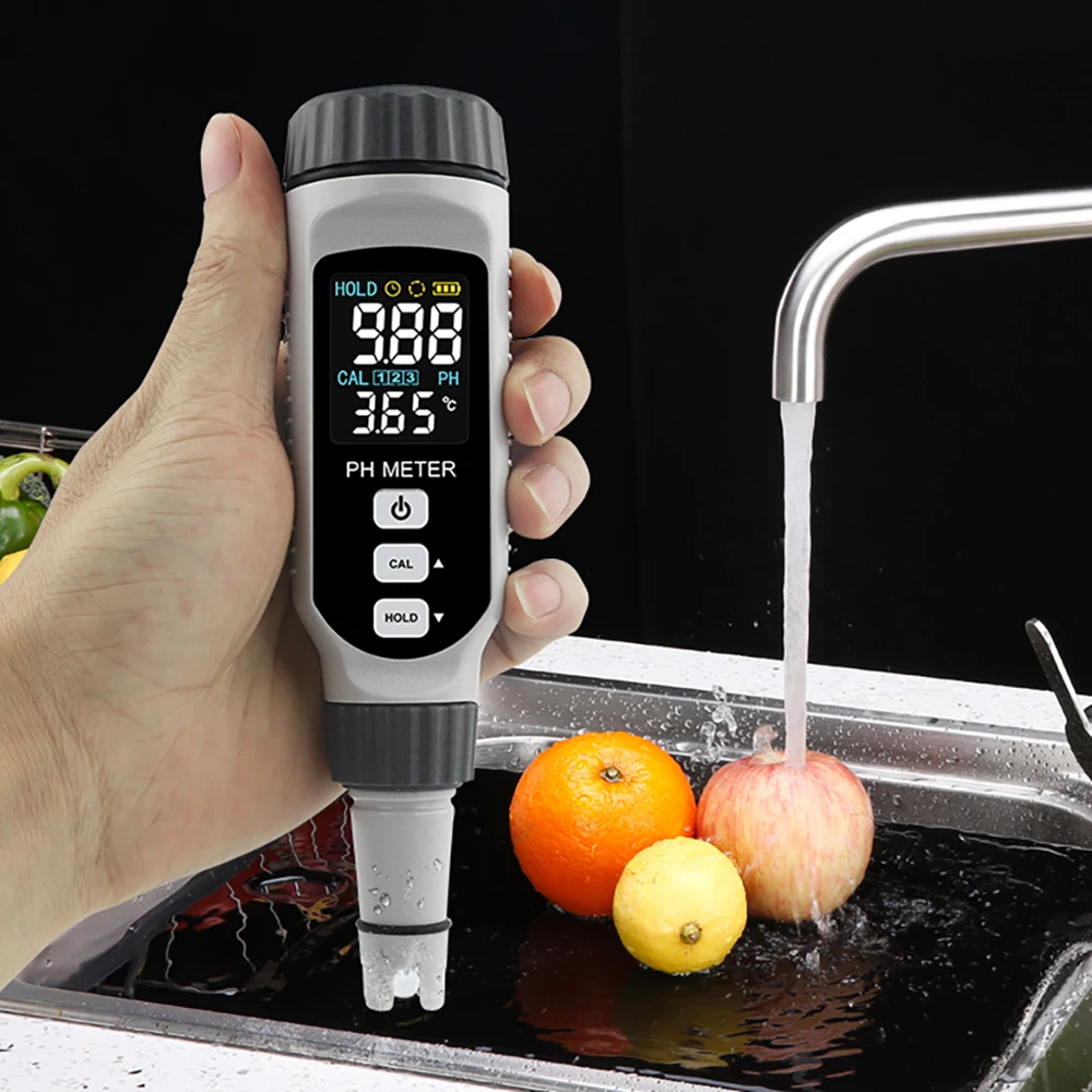 PH828 Pero Tip PH Detektor Visoko Natančnost Industrijske Vode PH PH Kakovosti Vode Analyzer Barvni Zaslon Polnjenje