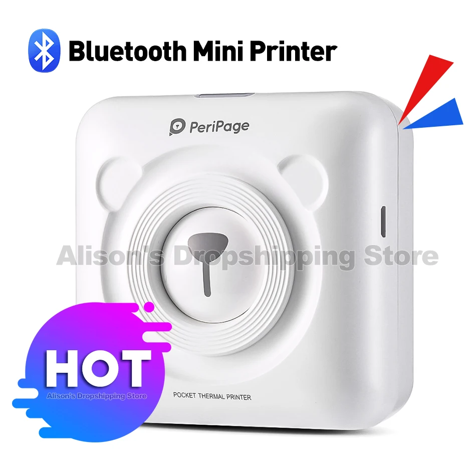 Prenosni Bluetooth Žep Foto Tiskalnik 58mm Mini Brezžična Žep Toplotno Tiskanje Povezave USB Impresoras Fotos