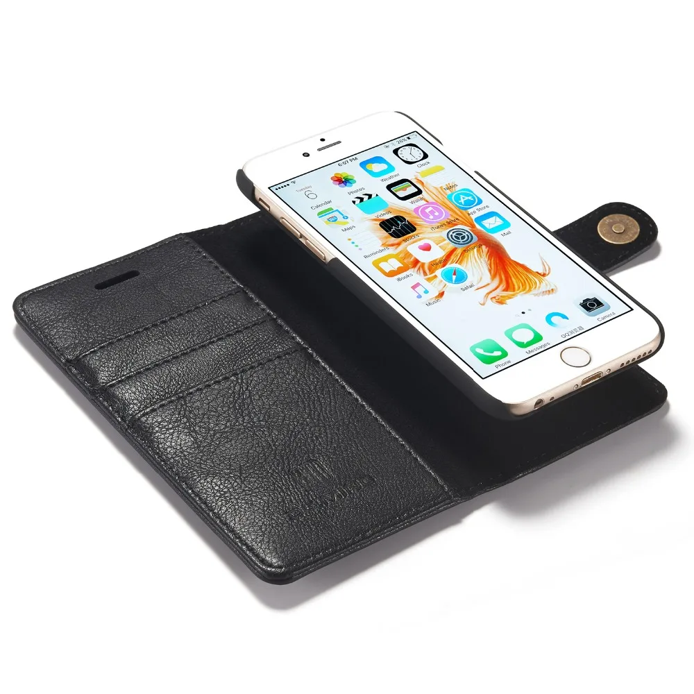PU Usnje Denarnice Flip Primeru Telefon za iPhone mini 12 11 Max Pro Xs Max XR X 8 7 6s Plus 5S SE Snemljiv Magnetni Pokrov