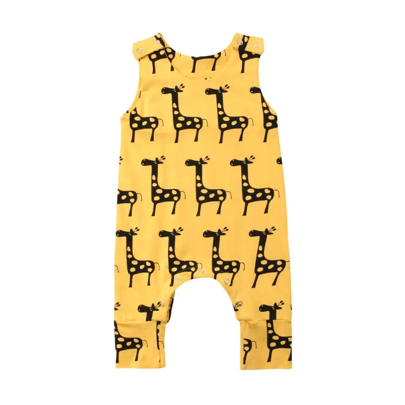 Pudcoco Baby Otroci Jumpsuits 0-24M Baby Boy Girl Dojenčka Risanka Romper Jumpsuit Obleke Poletje Sunsuit